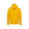 Sudadera capucha y cremallera unisex K479. Color amarillo.