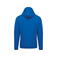 Sudadera capucha y cremallera unisex K479. Color azul real claro.