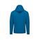 Sudadera capucha y cremallera unisex K479. Color azul tropical.