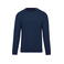 Sudadera reciclada hombre K480. Color azul marino jaspeado francés.