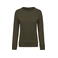 Sudadera reciclada mujer K480. Color verde musgo.