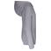 Sudadera capucha y cremallera niño K486. Color gris oxford/azul marino.