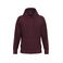 Sudadera capucha hombre K489. Color vino.