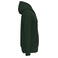 Sudadera capucha hombre K489. Color verde bosque.