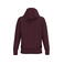 Sudadera capucha hombre K489. Color vino.