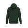 Sudadera capucha hombre K489. Color verde bosque.