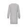 Sudadera extralarga reciclada mujer K493. Color gris claro jaspeado.