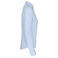 Camisa manga larga popelina mujer K510. Color rayas azul claro/blanco.