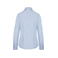 Camisa manga larga popelina mujer K510. Color rayas azul claro/blanco.