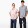 Camisa Oxford manga corta mujer K536. .