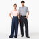 Camisa Oxford manga corta mujer K536. .