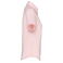 Camisa Oxford manga corta mujer K536. Color rosa pálido oxford.