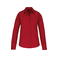 Camisa manga larga popelina mujer K542. Color rojo clásico.