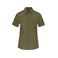 Camisa manga corta mujer K548. Color caqui claro.