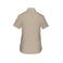 Camisa manga corta mujer K548. Color beige.