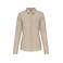 Camisa manga larga mujer K549. Color beige.