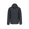 Plumífero capucha hombre K6110. Color gris oscuro jaspeado.