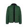 Plumífero capucha hombre K6110. Color verde bosque.