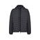 Plumífero capucha hombre K6110. Color gris oscuro jaspeado.