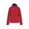 Plumífero capucha mujer K6111. Color rojo.