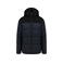 Plumífero capucha combinado unisex K6163. Color azul marino/negro.