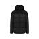 Plumífero capucha combinado unisex K6163. Color negro.