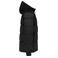 Plumífero capucha combinado unisex K6163. Color negro.