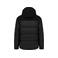 Plumífero capucha combinado unisex K6163. Color negro.
