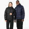 Chaqueta acolchada capucha reciclada unisex K6166. .