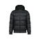 Chaqueta acolchada capucha reciclada unisex K6166. Color negro.