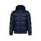Chaqueta acolchada capucha reciclada unisex K6166. Color azul marino.