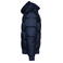Chaqueta acolchada capucha reciclada unisex K6166. Color azul marino.