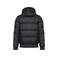 Chaqueta acolchada capucha reciclada unisex K6166. Color negro.