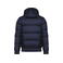 Chaqueta acolchada capucha reciclada unisex K6166. Color azul marino.