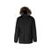 Parka capucha hombre K621. Color negro.