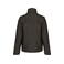 Chaqueta invierno hombre K639. Color gris oscuro/naranja.