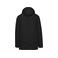 Parka capucha desmontable hombre K656. Color negro.