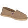 Alpargatas lona unisex K840. Color sable.