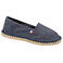 Alpargatas lona unisex K840. Color denim crudo.