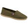 Alpargatas lona unisex K840. Color caqui claro.