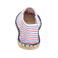 Alpargatas lona unisex K840. Color rayas azules/blanco/rojo.