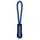 Tirador cremallera K851. Color negro/azul real claro.