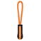 Tirador cremallera K851. Color negro/naranja.