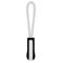 Tirador cremallera K851. Color negro/blanco.