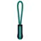 Tirador cremallera K851. Color negro/verde kelly.