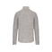 Chaqueta punto jaspeada hombre K9106. Color gris claro mezcla.