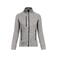 Chaqueta punto jaspeada mujer K9107. Color gris claro mezcla.