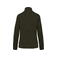 Chaqueta punto jaspeada mujer K9107. Color caqui oscuro jaspeado.