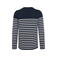 Jersey rayas hombre K989. Color azul marino a rayas/blanco roto.