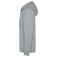 Sudadera con capucha y cremallera unisex BS304. Color grey heather.